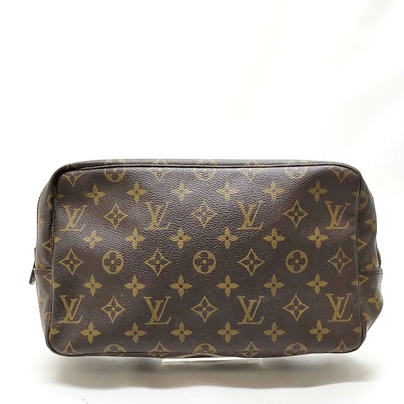 Authentic Louis Vuitton Trousse Toilette 28 Brown Cosmetic Pouch mn466-111725 - Picture 1 of 16